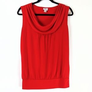 Worthington Red Sleeveless Blouse - Classic Workwear Tank, Size Small